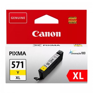 Tinteiro amarelo Canon CLI-571XL